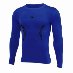 חולצה טרמית ספורט איכותית - צבע כחול רויאל