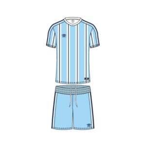 סט UMBRO דגם ARGENTINA - צבע תכלת-לבן